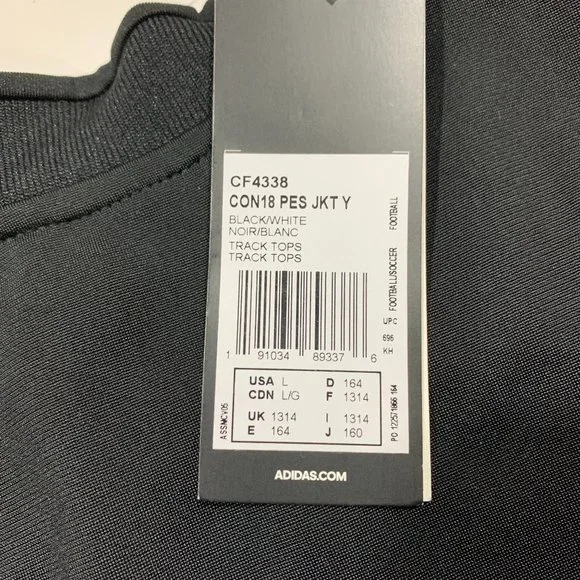 adidas Condivo 18 Tracksuit Soccer Jacket, Black/White, L - Picture 10 of 13